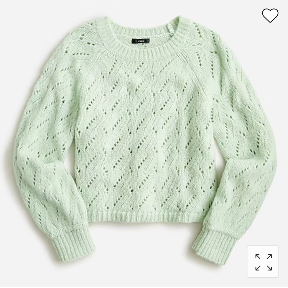 J.Crew Pointelle crewneck sweater